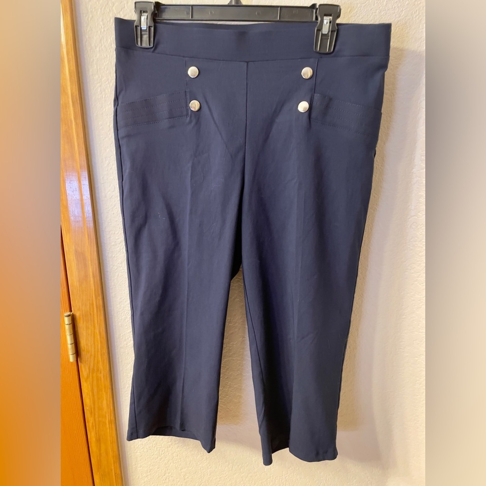 89th & Madison Navy Capri pants